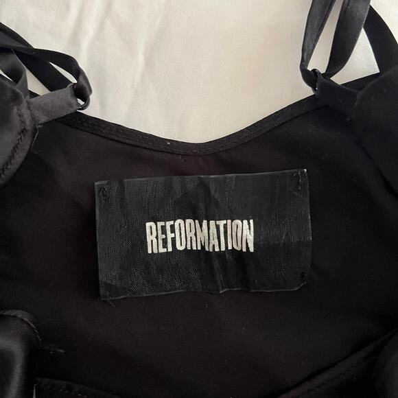 Reformation Black Silk Cami - Picture 2 of 4